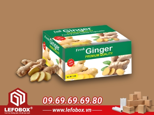 Thùng carton đựng gừng