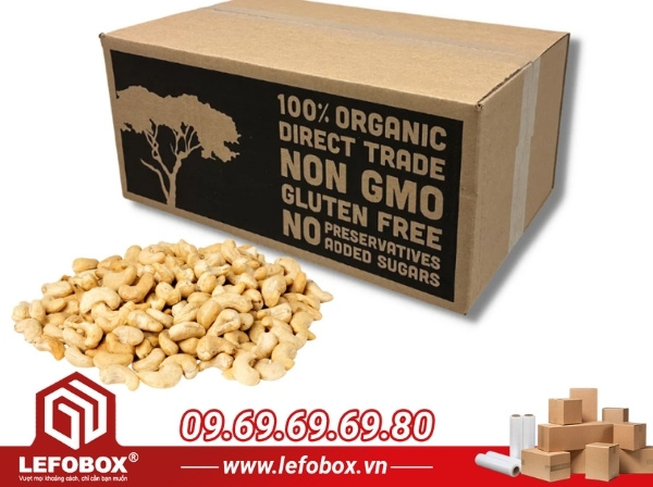 Thùng carton đựng hạt điều