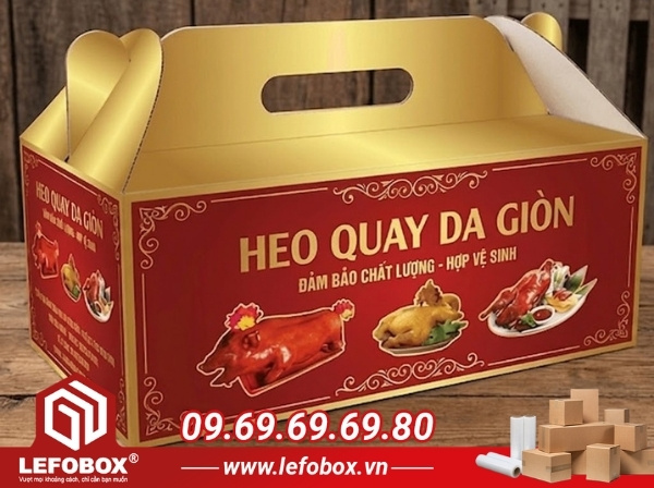 Thùng carton đựng heo quay