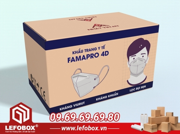 Thùng carton đựng khẩu trang