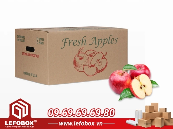 Thùng carton đựng táo