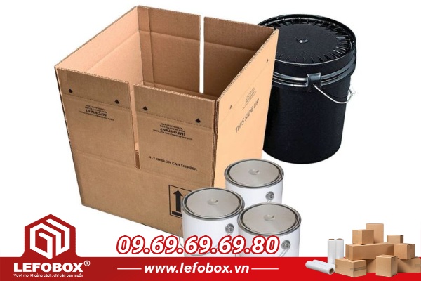 Quy cách sản xuất thùng carton đựng sơn