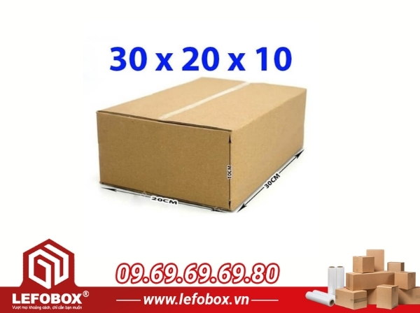 Quy trình đặt hộp carton 30x20x10 tại LefoBox