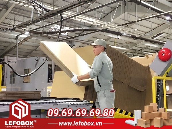 Quy trình sản xuất thùng carton gấp