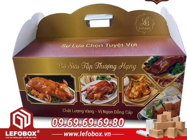 Sản xuất thùng carton đựng heo quay tại LefoBox