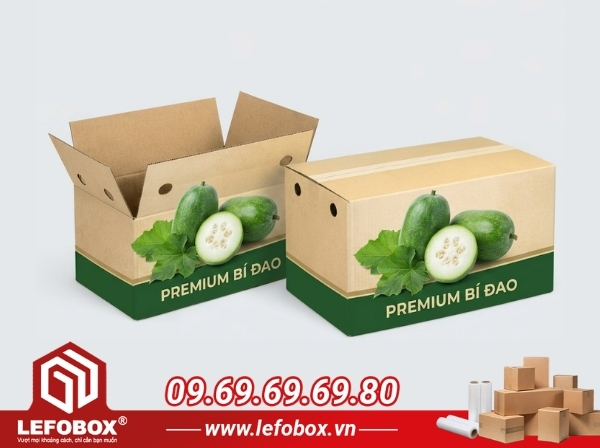 Tại sao nên đặt sản xuất thùng carton đựng bí đao tại LefoBox?