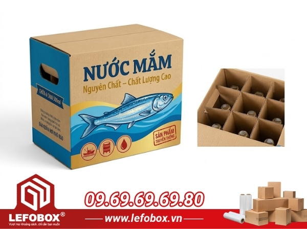 Tại sao nên dùng thùng carton đựng nước mắm?