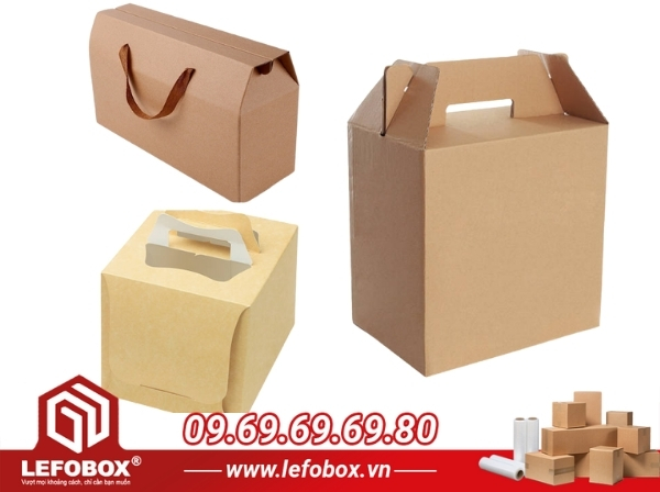 Thiết kế của hộp carton quai xách