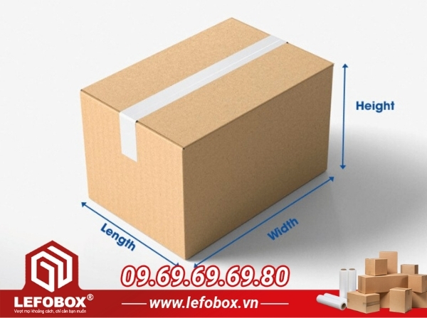 Các thông số kích thước cơ bản của thùng carton