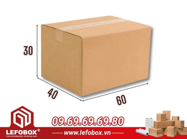 Thông số kỹ thuật của thùng carton 60x40x30