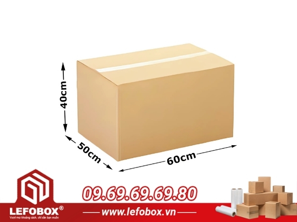 Thông số kỹ thuật của thùng giấy 60x50x40