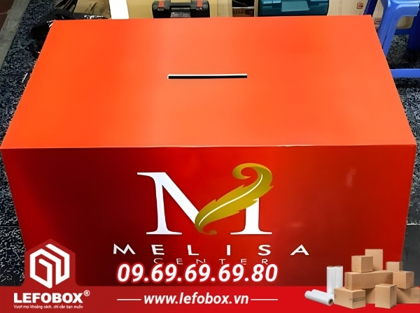 Thùng bốc thăm trúng thưởng phong cách tối giản