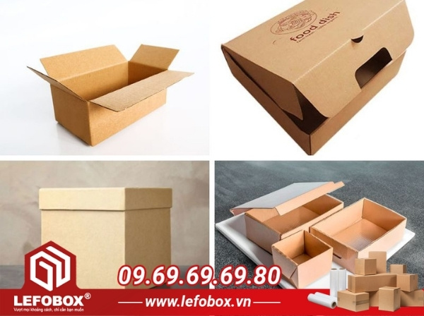 Phân loại thùng carton bán hàng online theo kiểu dáng