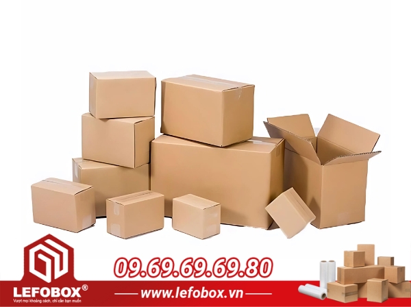 Thùng carton bán hàng online có đa dạng kích thước