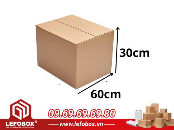 Hình ảnh tham khảo thùng carton chuyển nhà 60x30x30