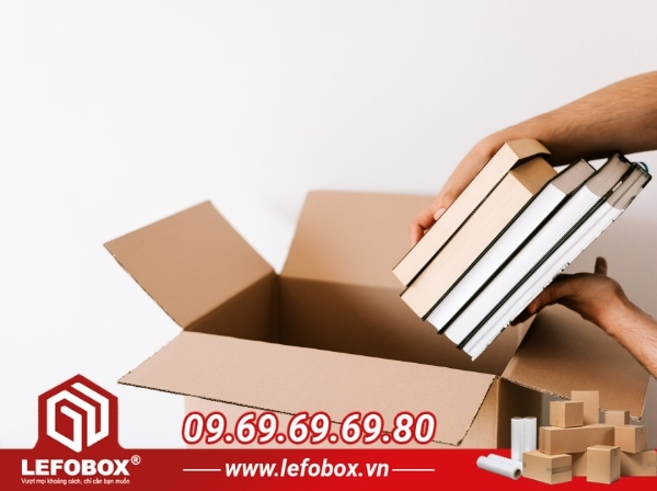 Thùng carton chuyển nhà đựng sách vở tài liệu