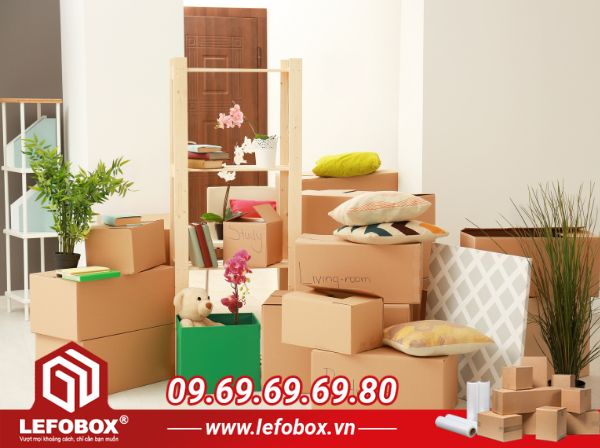 Dịch vụ cung cấp thùng carton chuyển nhà giá rẻ, giao tận nơi LEFOBOX
