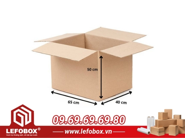 Thùng carton chuyển nhà 65x40x50 5 lớp