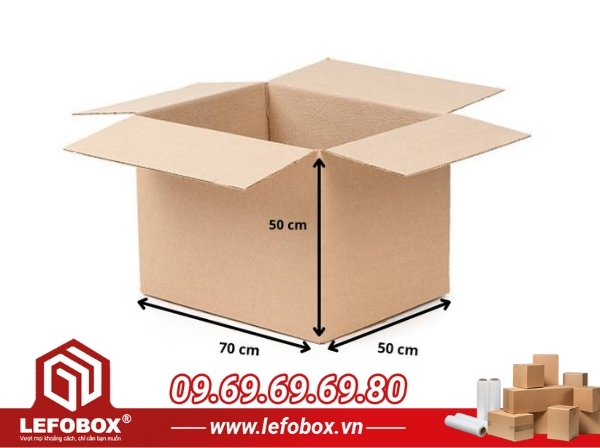 Thùng carton chuyển nhà 70x50x50 5 lớp