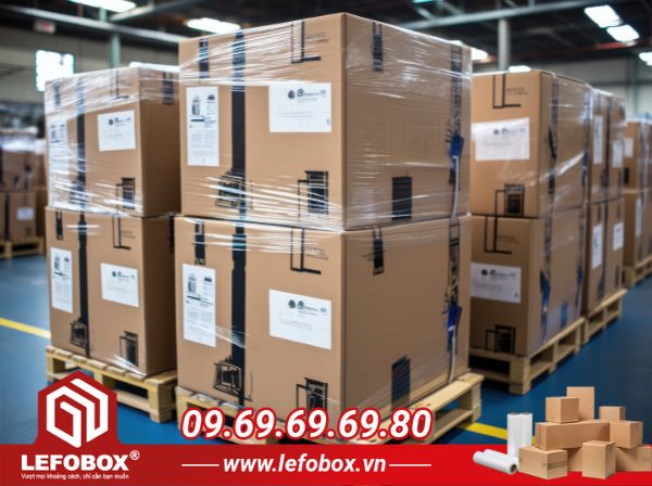 Thùng carton được sử dụng để đóng gói hàng hóa đảm bảo an toàn khi vận chuyển đường dài