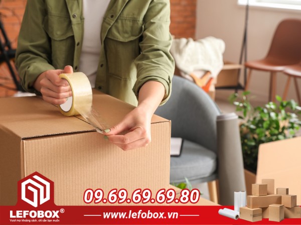 Sử dụng thùng carton để chuyển nhà, chuyển văn phòng