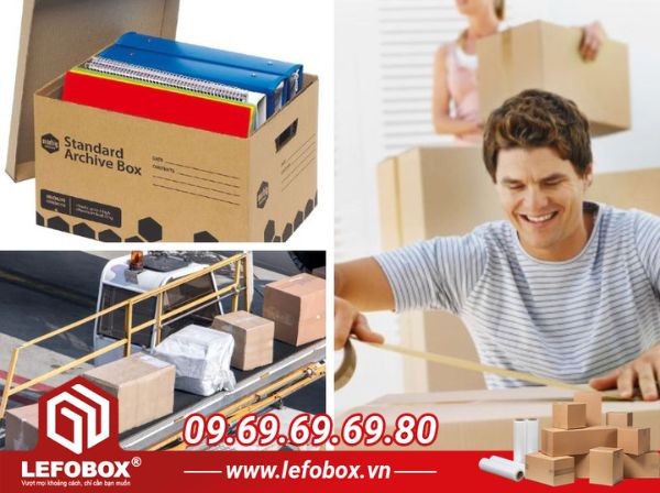 Thùng carton đóng hàng đi máy bay tại Thuận An 