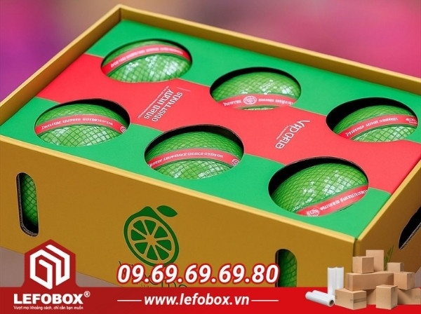 Thùng carton đục lỗ trưng bày hàng hóa