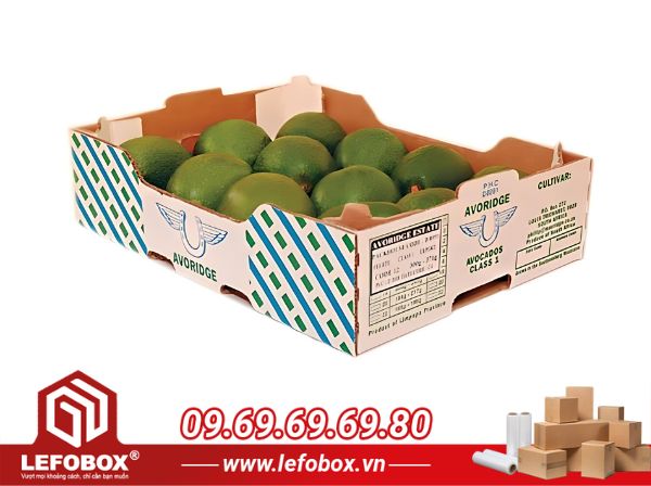 Thùng carton đựng bơ dạng khay