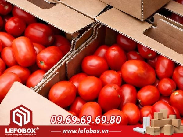 Thùng carton đựng cà chua