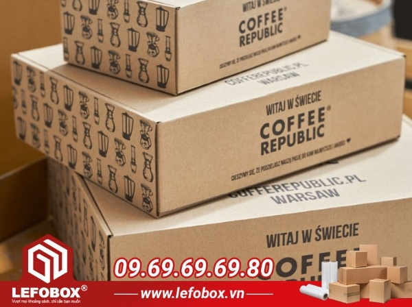 Thùng carton đựng cà phê