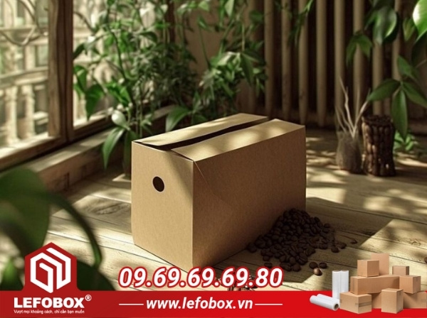 Thùng carton đựng cà phê hạt