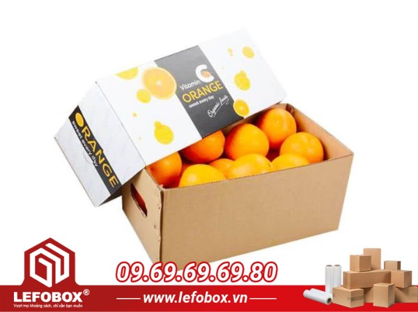 Thùng carton đựng cam