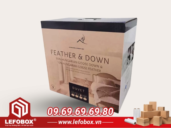 Thùng carton đựng chăn ga gối nệm size nhỏ
