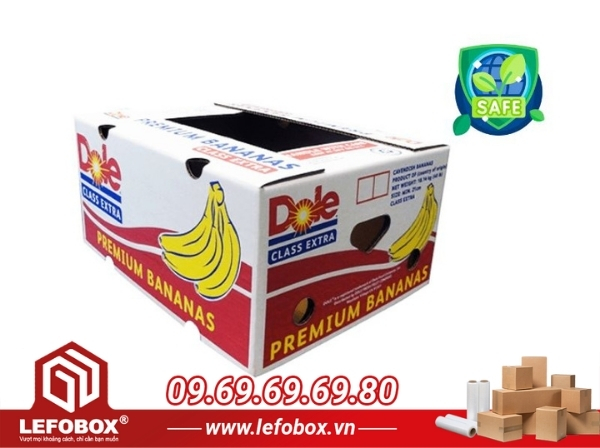 Thùng carton đựng chuối an toàn với sức khỏe và môi trường