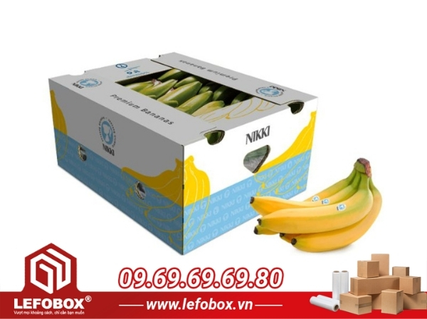 Thùng carton đựng chuối hỗ trợ nâng tầm thương hiệu
