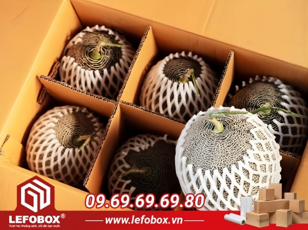 Đặc điểm cấu tạo thùng carton đựng dưa lưới chuyên dụng