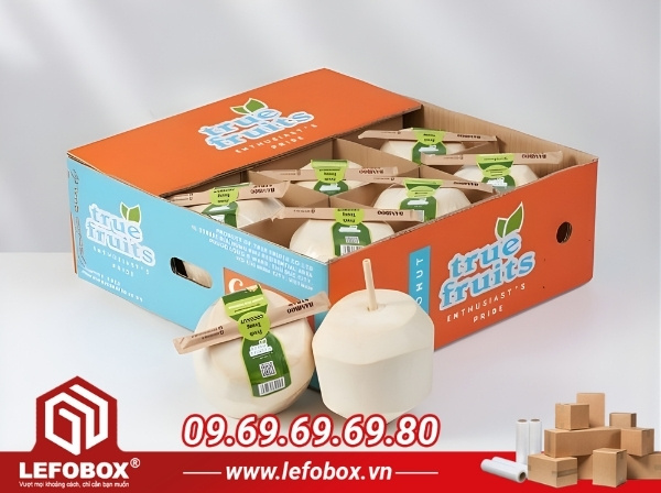 Thùng carton đựng đừa xiêm xuất khẩu