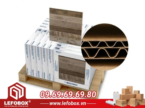 Thùng carton đựng gạch men 5 lớp