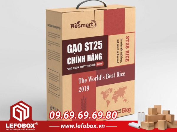 Hộp carton đựng gạo