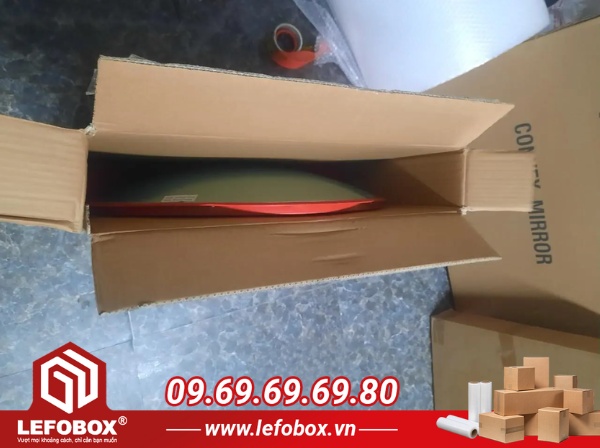 thùng carton đựng gương đối khẩu