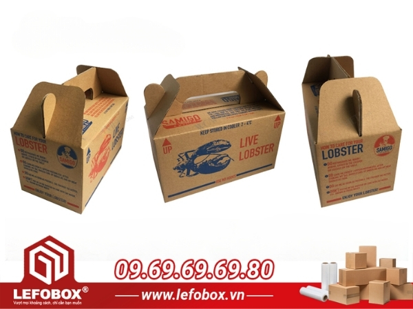 Thùng carton đựng hải sản tại LefoBox đáp ứng tất cả các yêu cầu về mặt kỹ thuật