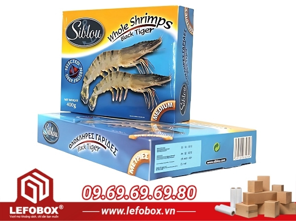 Thùng carton đựng hải sản tại Lefobox được đông đảo các doanh nghiệp, cơ sở sản xuất lựa chọn