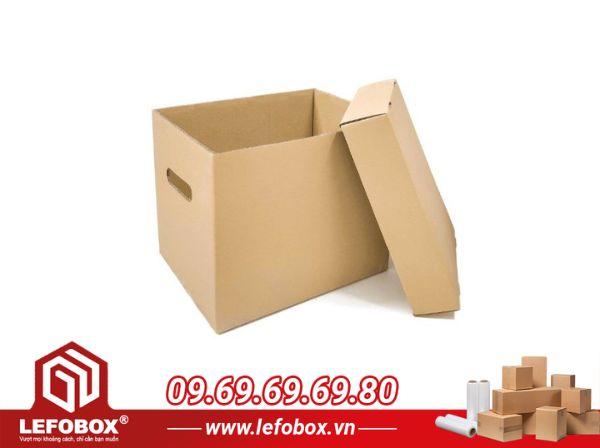 Thùng carton đựng hồ sơ văn phòng nắp rời kiểu đứng