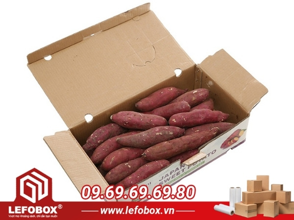 Thùng carton đựng khoai lang