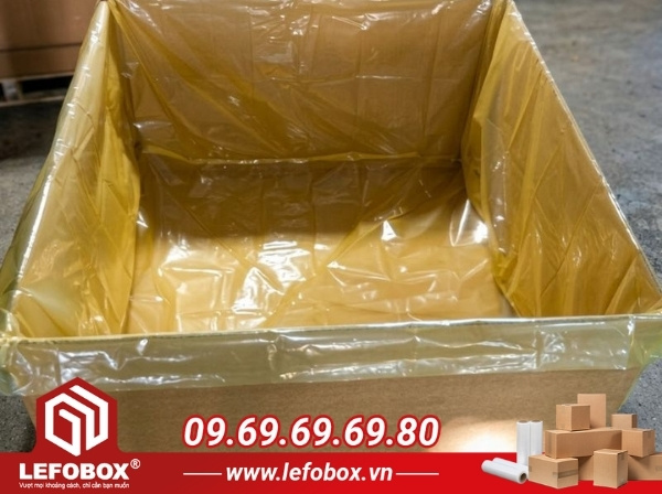 Thùng carton đựng máy móc có màng chống rỉ