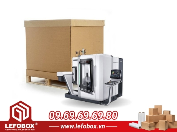 Thùng carton đựng máy móc công nghiệp nắp rời