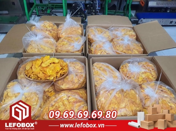 Thùng carton đựng mít sấy