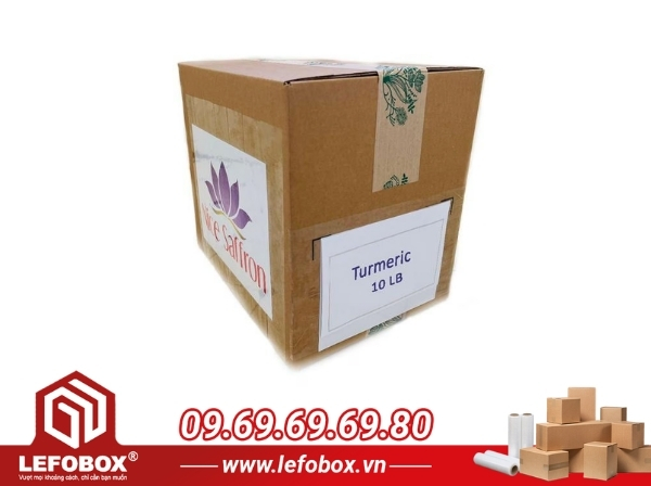 Thùng carton đựng nghệ khô