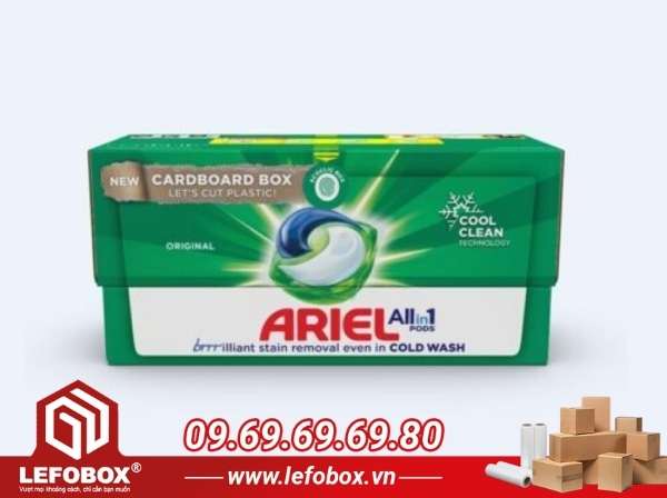 Thùng in full màu Offset kết hợp cán màng PE 