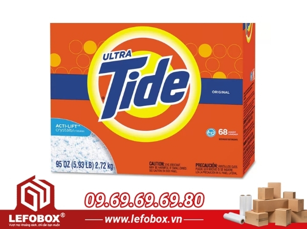 Thùng carton đựng nước giặt tide
